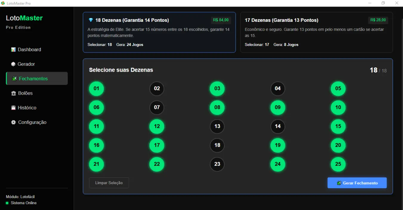 Matrizes de Fechamento